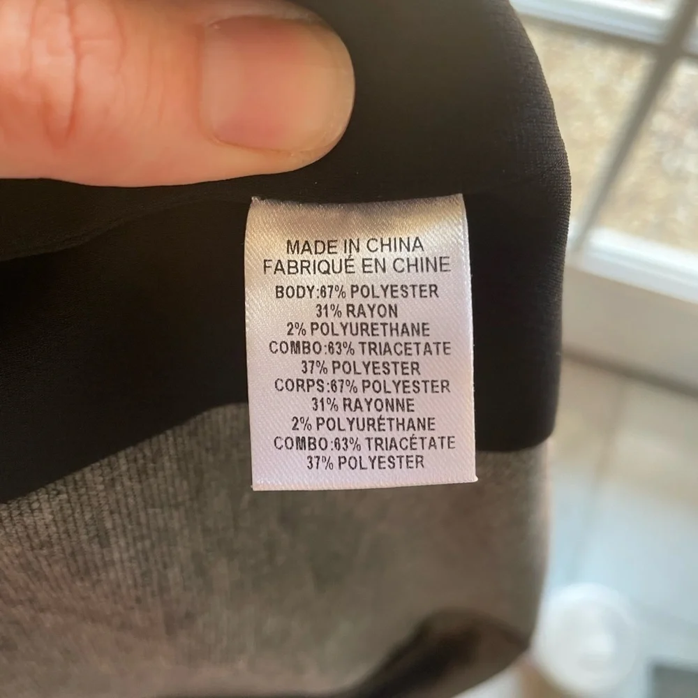 Public School, gray and black polo shirt dress, high-low hemline, size M, EUC - Picture 6 of 8